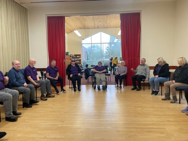 Seated exercise class